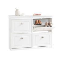 SCHUHSCHRANK Weiß - Weiß, Holzwerkstoff (105/82/24cm) - SoBuy