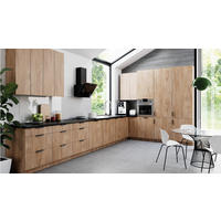 ECKKÜCHE 470 x 270 cm – Sorento K42-G470 – in Sonoma Eiche / Matt - Schwarz/Sonoma Eiche, Holz/Metall (470/247/58cm) - ROYAL24_MARKT