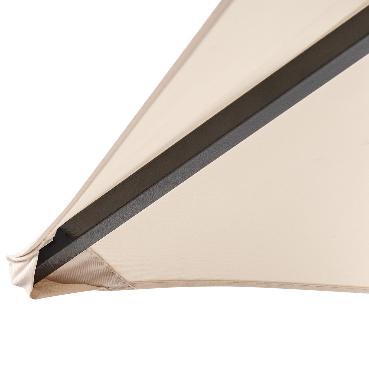 PAVILLON Stahl beige 240/148 cm Naro - Beige/Schwarz, Metall (240/245/148cm) - Beliani