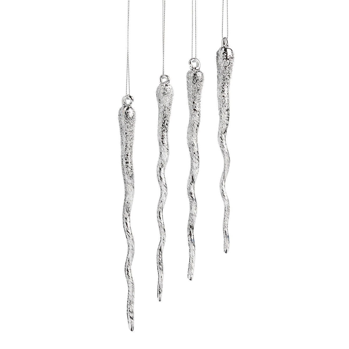 CHRISTBAUMANHÄNGER Glace, Transparent, 22 x 11.5 x 2.5 cm, Dekorative Weihnachtsdeko - Transparent, Kunststoff (2.5cm) - home&you