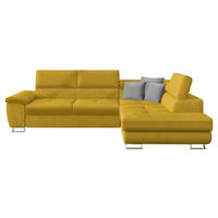 ECKSOFA Cotere, Seite: Rechts - Gelb, Holz/Textil (270/202cm) - MIRJAN24