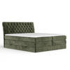 BOXSPRINGBETT Seraphine Olivenfarbe 200/200 cm - Schwarz/Olivgrün, Holz/Holzwerkstoff (200/200cm) - Maison de Reve
