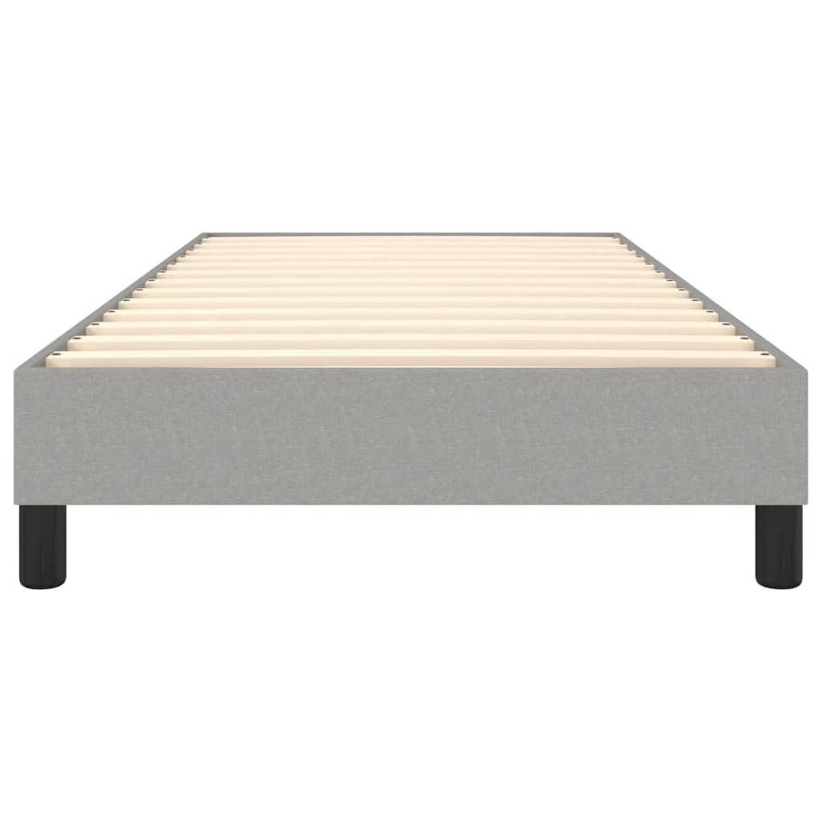 POLSTERBETT Quinlan 100/203 cm - Hellgrau, Holzwerkstoff (100/200cm) - Nettlife