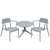 GARTENMÖBEL-SET GALIO, 3-tlg - Grau, Kunststoff - KONSIMO®