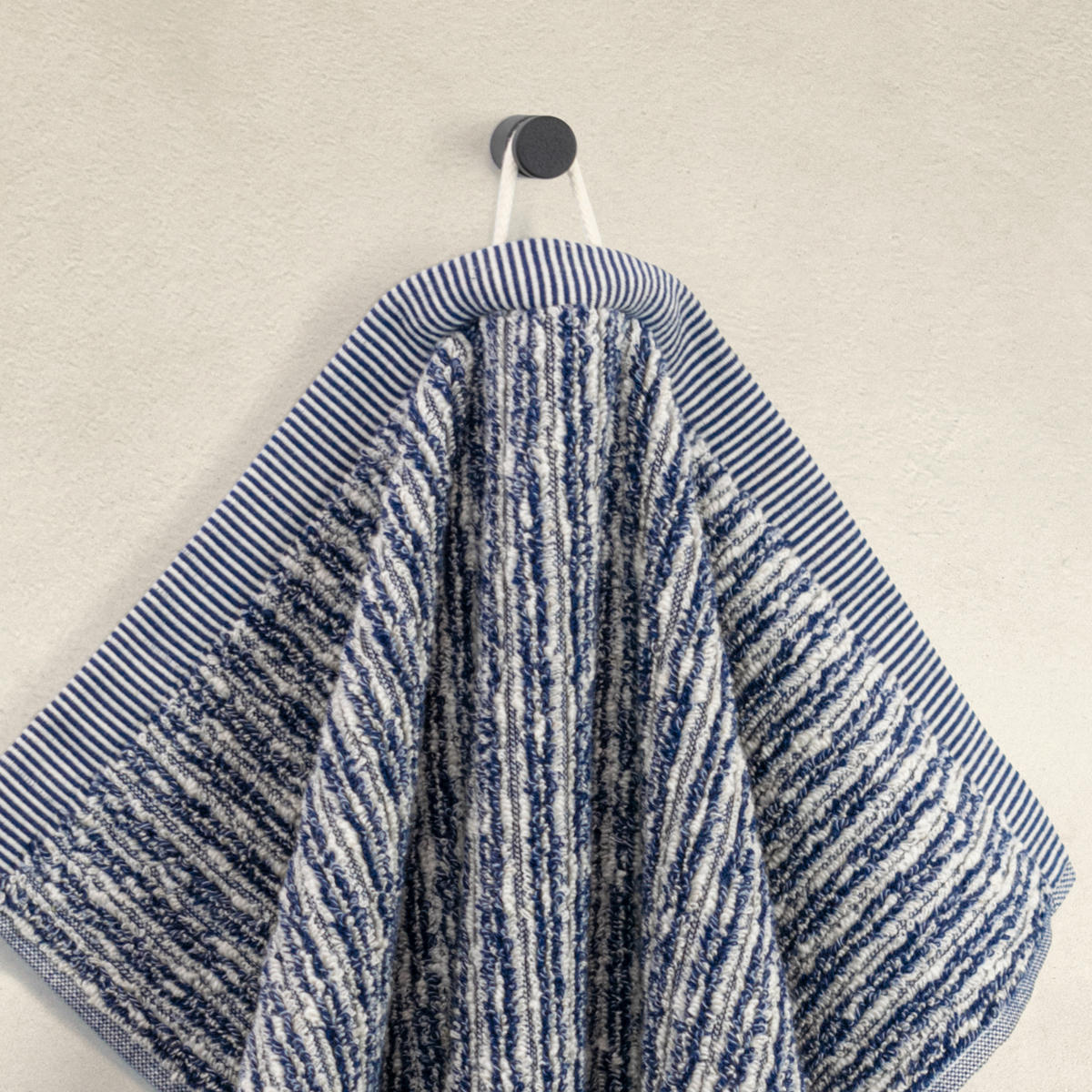 DUSCHTUCH BROOKLYN - Blau/Naturfarben, Textil (80/150cm) - MÖVE