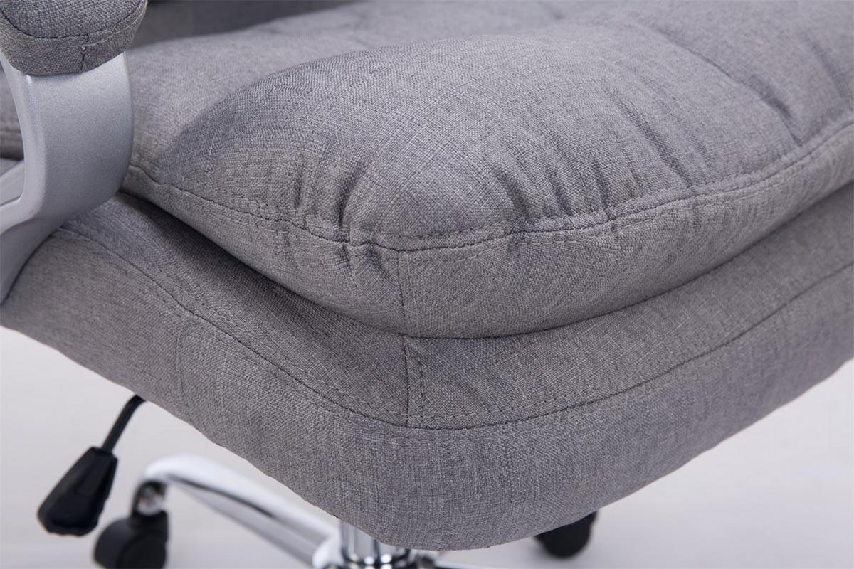 BÜROSTUHL BIG Vancom, Stoff Grau - Grau, Textil/Metall (77/122/77cm) - TPFLiving