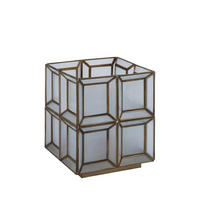 TISCHLAMPE Layra Gold 24/24/30cm - Goldfarben, Glas (24/24/30cm) - PTMD Collection