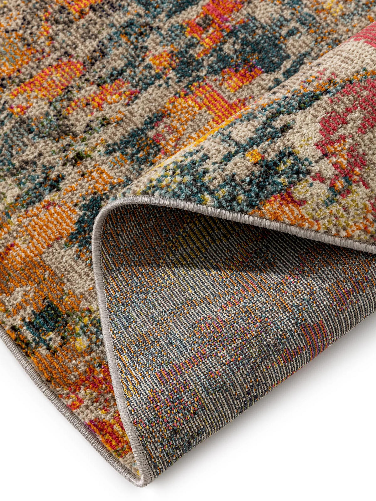 TEPPICH Casa Multicolor ø 200 cm rund - Multicolor, Naturmaterialien/Textil (200/200cm) - benuta