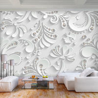 SELBSTKLEBENDE FOTOTAPETE 343/245 cm - Beige/Grau, Kunststoff/Textil (343/1cm) - KUNSTLOFT
