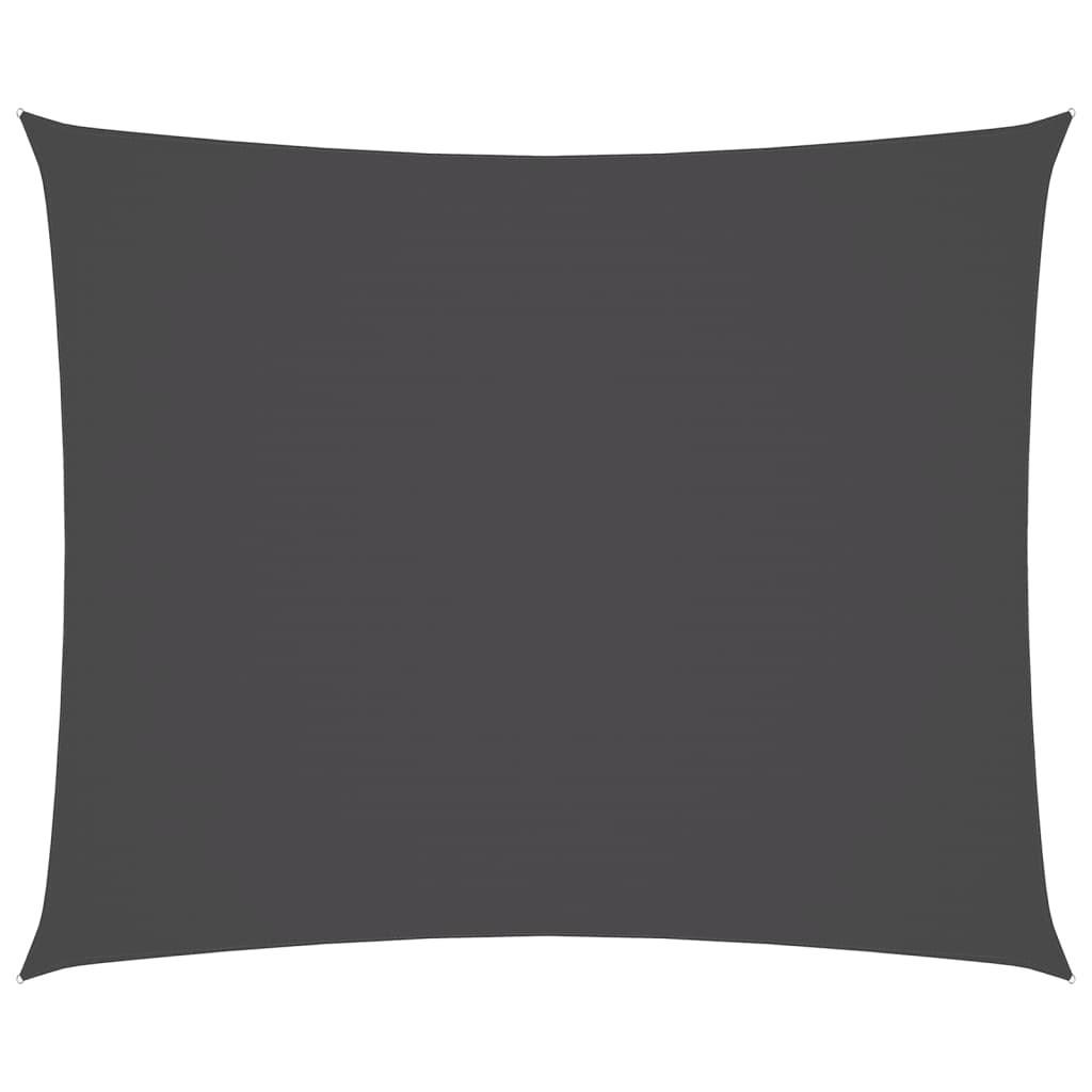 SONNENSEGEL Oxford-Gewebe Rechteckig 4/6 M Anthrazit - Anthrazit, Textil (400/600cm) - vidaXL