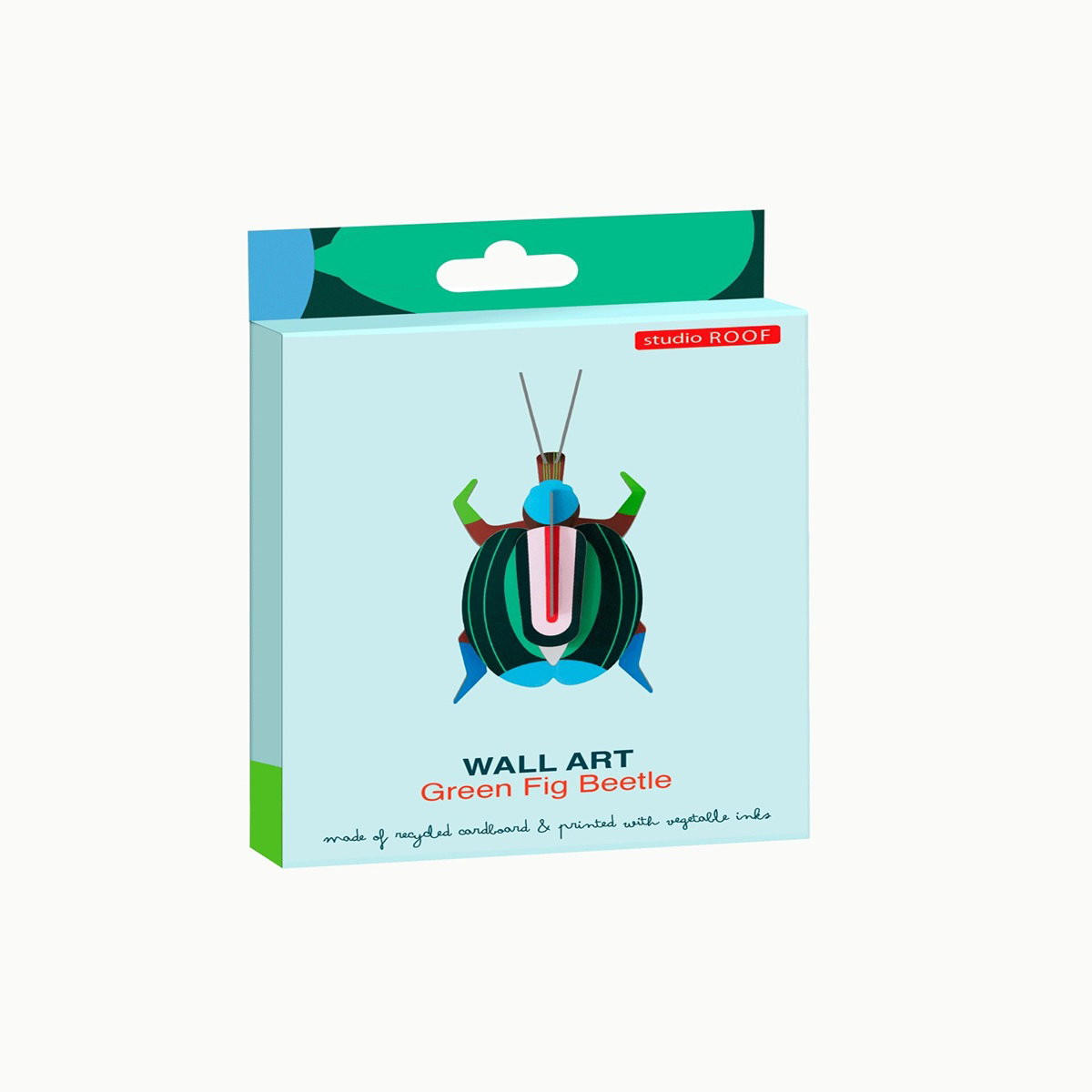 WANDDEKO Leuchtender Käfer 4/16 cm - Multicolor, Wellpappe (4/16/6cm) - Studio Roof