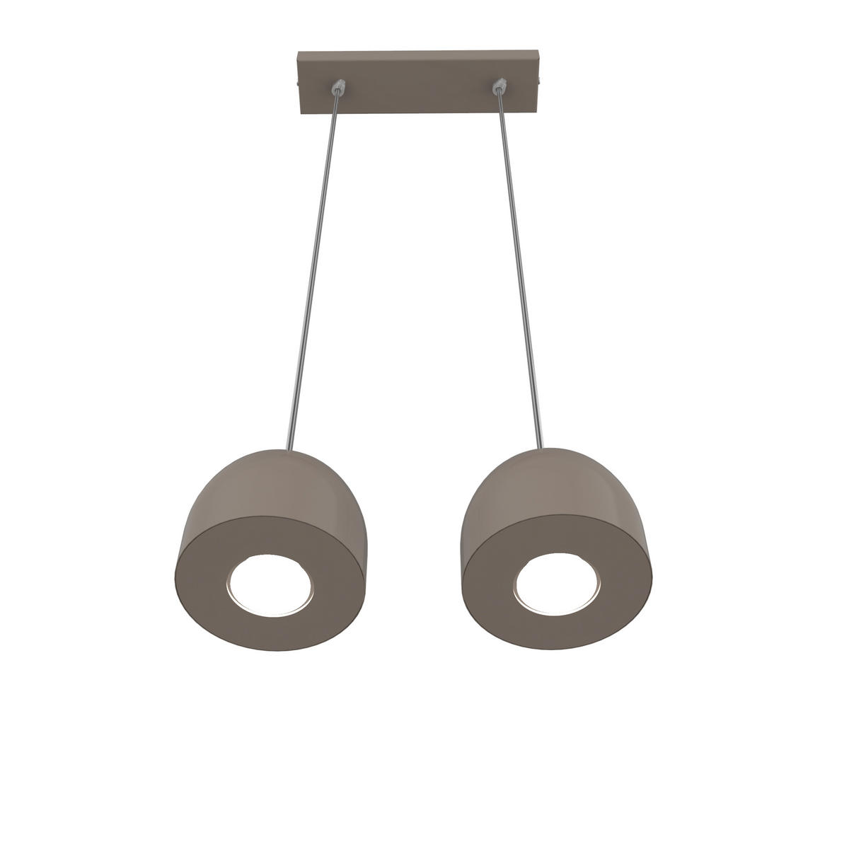 HÄNGELEUCHTE - Graubraun, Metall (6.5/27/120cm) - Lumicom