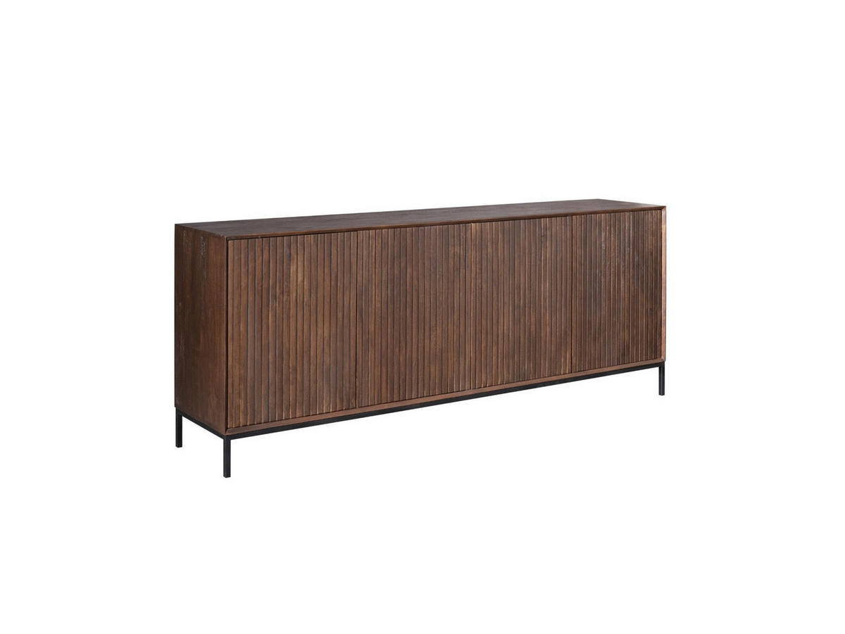 SIDEBOARD Dimora Mangoholz 210 cm / 45 cm Braun - Braun, Holz (210/85/45cm) - Villa Möbel