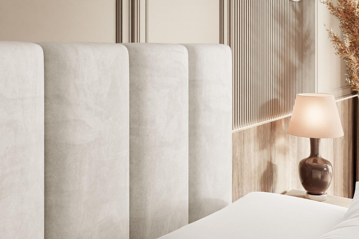 BOXSPRINGBETT elektrisch verstellbar mit 2 Matratzen H4/Taschenfederung AMEL EL 160 x 200 Creme - Creme, Holzwerkstoff (167/200cm) - ALTDECOR