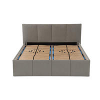 POLSTERBETT Dalas Granitgrau 160 x 200 x 40 cm Stauraum Mit hochwertiger Matratze H3 (bis 120 kg) und Lattenrost - Grau, Holz (160/200cm) - Halmon Schlafkomfort Betten 