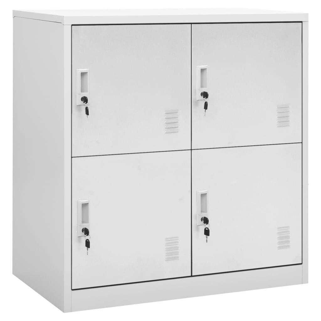 vidaXL Schliessfachschrank Hellgrau 45x92.5x90 cm