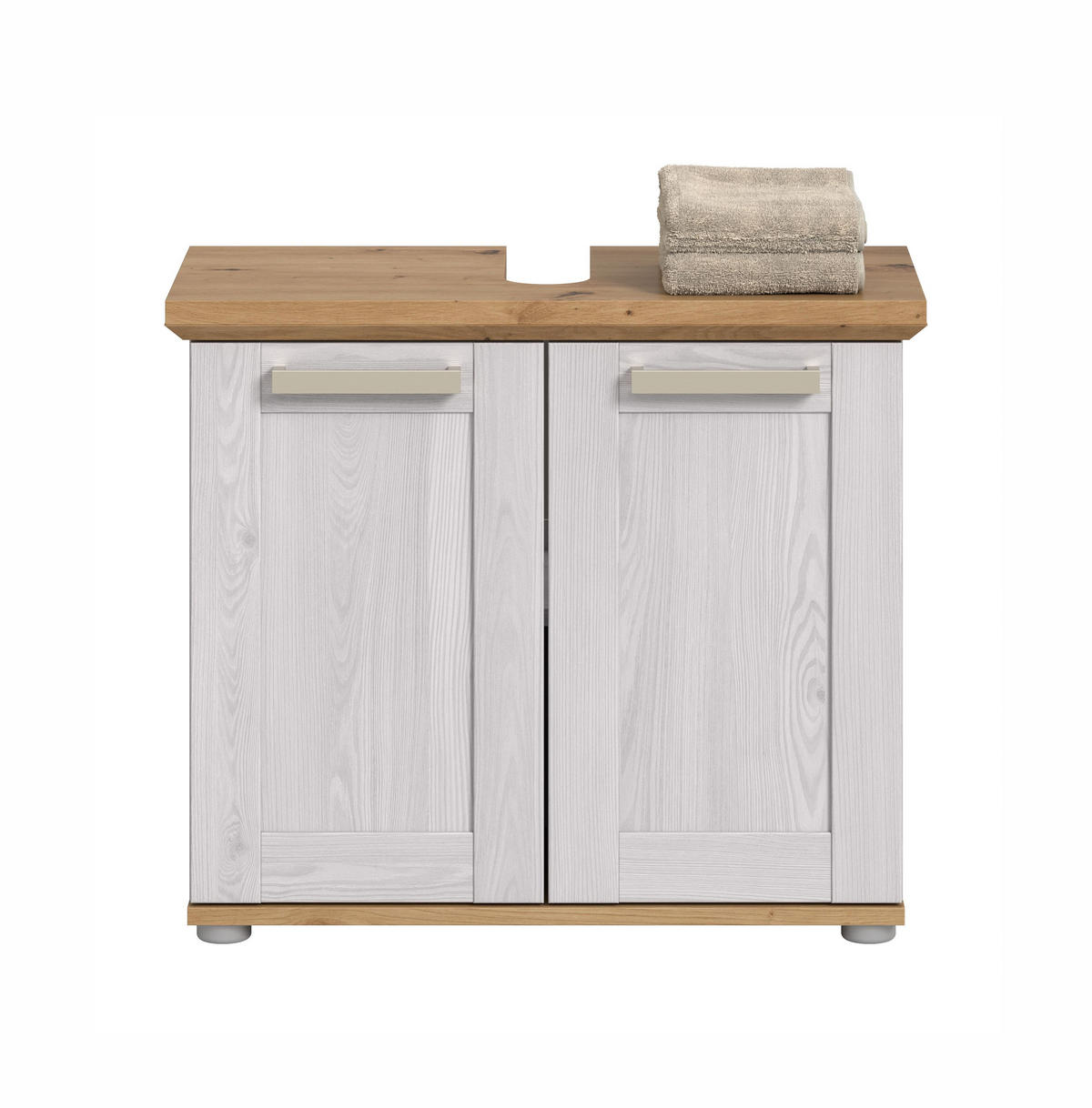 WASCHBECKENUNTERSCHRANK Siena (B/H/T: ca. 69/59/34 cm) in Sibiu Lärche Nachbildung/Sibiu Lärche Nachbildung - Lärchefarben, Holzwerkstoff (69/59/34cm)