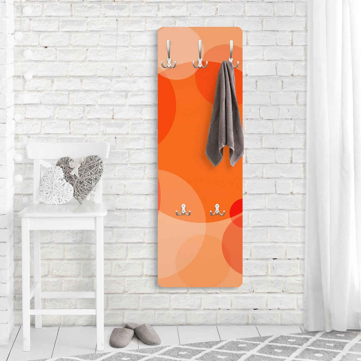 WANDGARDEROBE - Havanna Lounge No.2 Orange 34/105 cm - Orange, Holzwerkstoff (34/105/1.6cm) - Bilderwelten