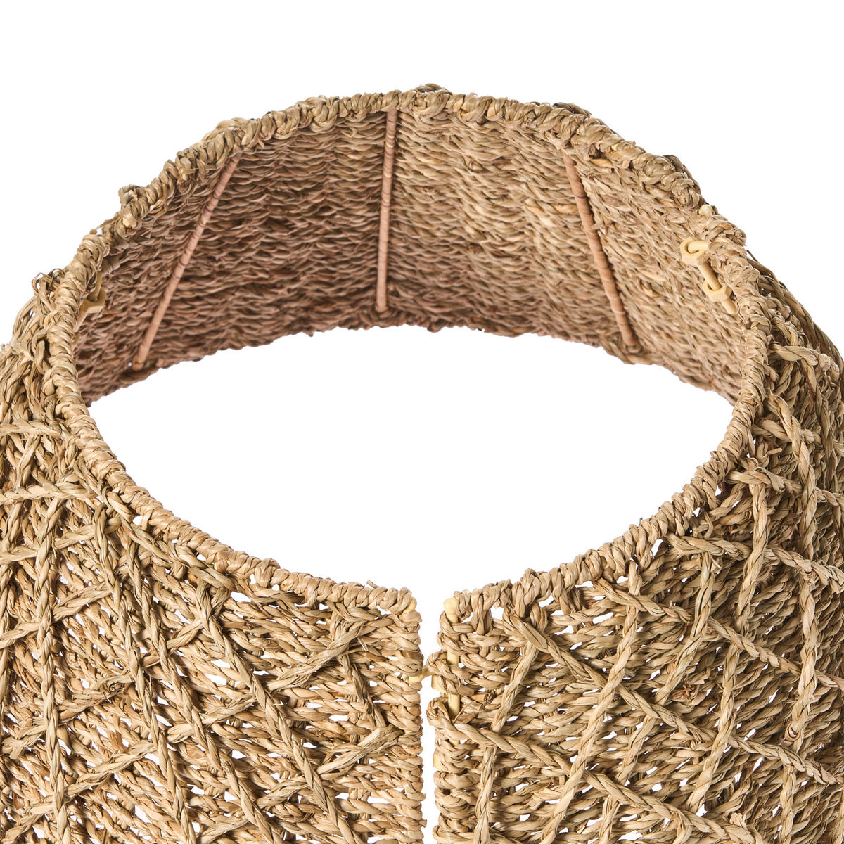 WEIHNACHTSBAUMKRAGEN 22 cm Naturfarben Bougie - Naturfarben, Naturmaterialen (22cm) - Beliani