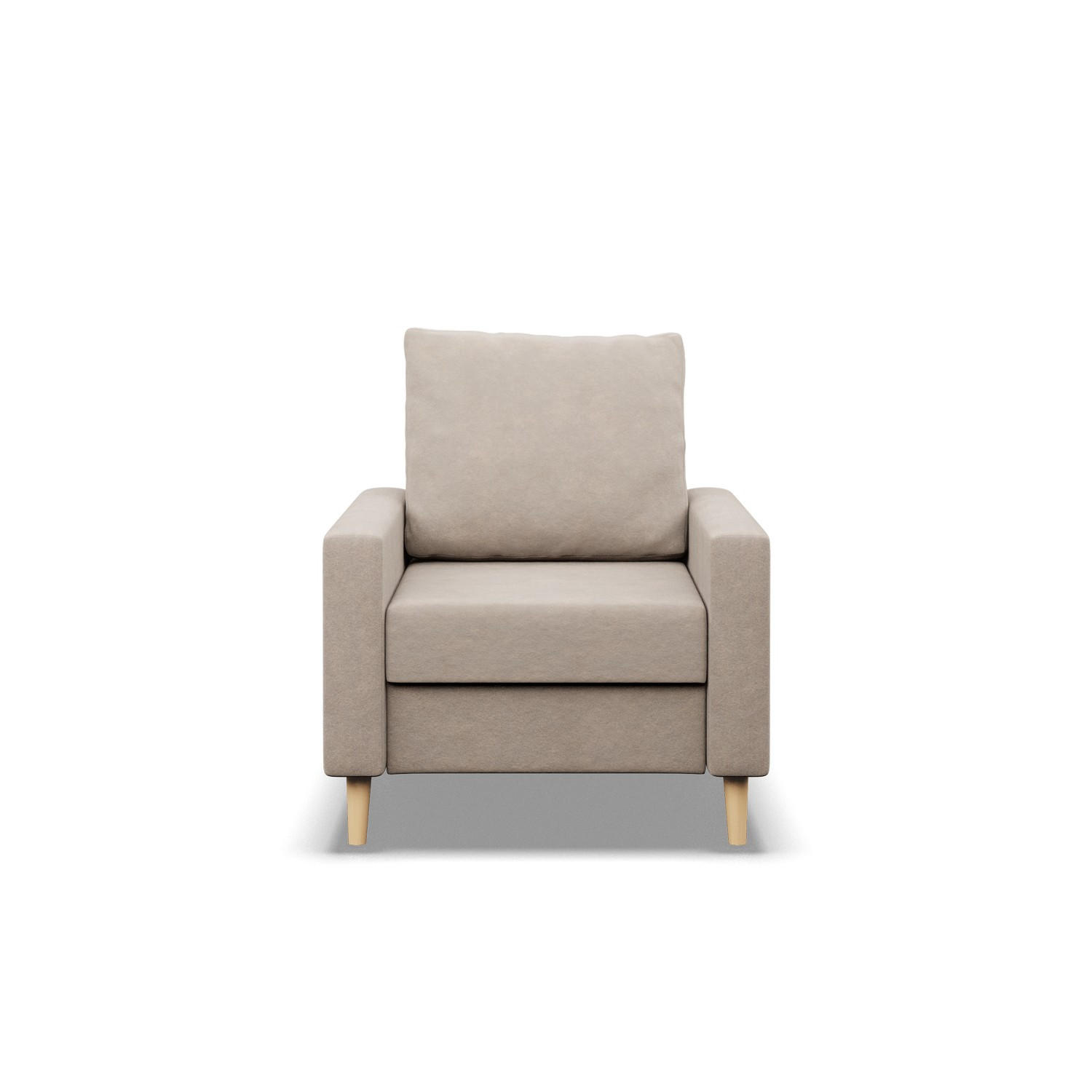 LOUNGESESSEL BLANK, Beige - Beige, Textil (75/88/92cm) - Mebligo