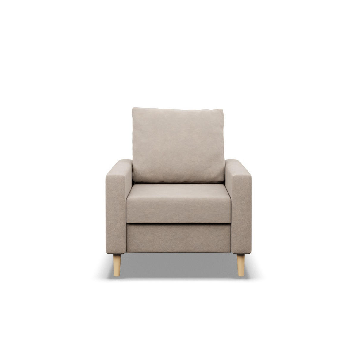 LOUNGESESSEL BLANK, BONELL, Beige - Beige, Textil (75/92/92cm) - Mebligo