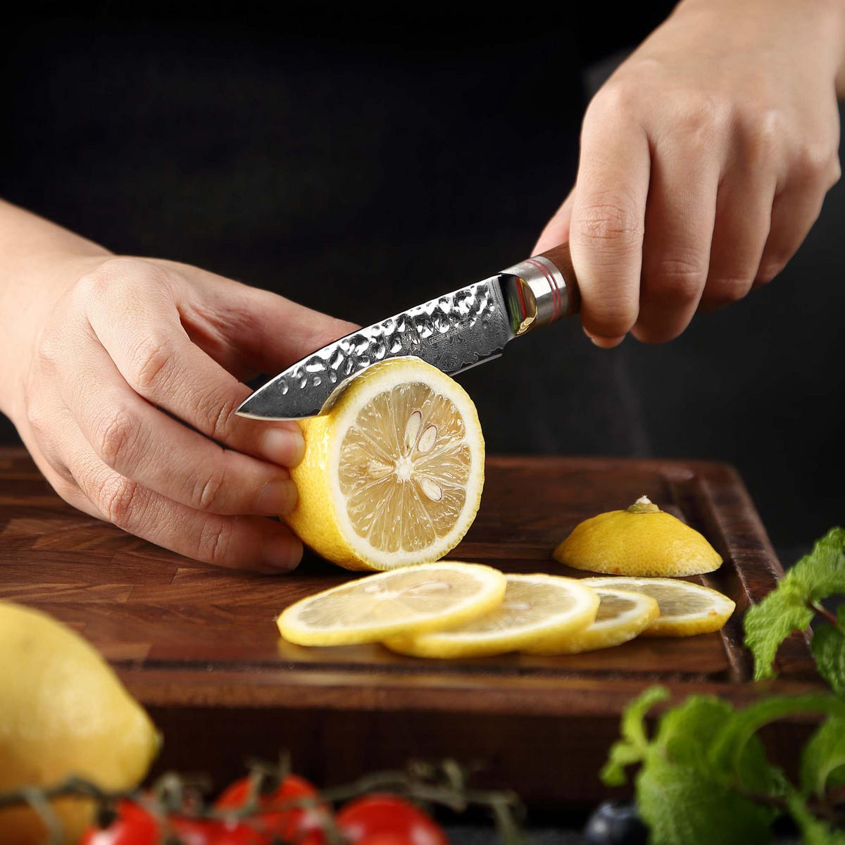 OFFICEMESSER 9 cm - Nussbaumfarben, Holz/Metall (20cm) - Wakoli