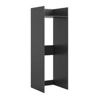 WASCHMASCHINENSCHRANK Mixx (B/H/T: ca. 66/195/66 cm) in anthrazit/anthrazit - Anthrazit, Holzwerkstoff (66/195/66cm)