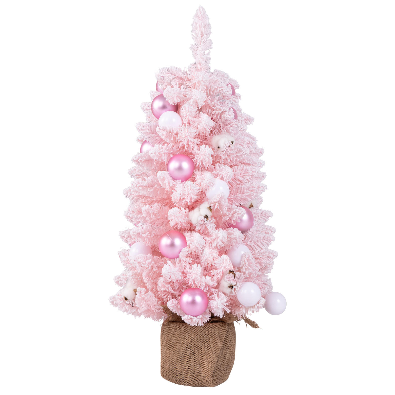 WEIHNACHTSBAUM Mini Pink - Pink, Kunststoff (90cm) - COSTWAY