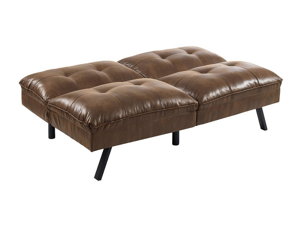 SCHLAFSOFA - 3 Personen - Stoff, Stoff - Braun - - Braun, Textil (172/83/95cm) - Vente-Unique