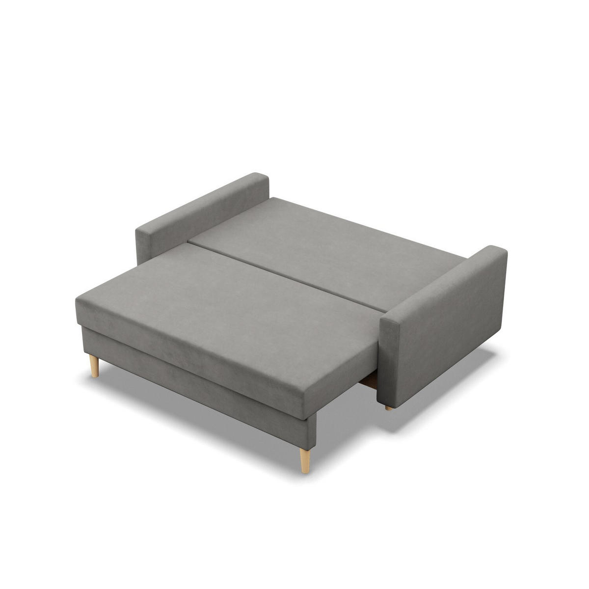 SOFA Blank hellgrau 152/92/92 - Hellgrau, Textil (152/92/92cm) - SIMKAM Furniture