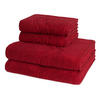 FROTTIERSET Cashmere feeling 4-teilig - Rot, Textil (50/100cm) - Ross