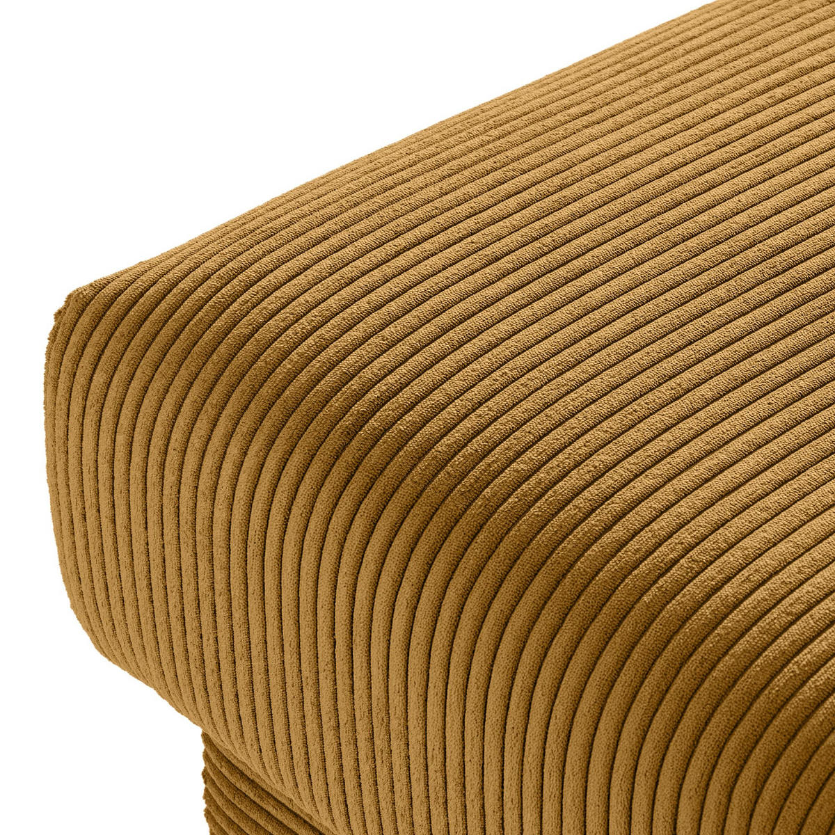 FUẞSTÜTZE GUSTAVO II, Gelb - Gelb/Braun, Holz/Holzwerkstoff (53/49/53cm) - KONSIMO®