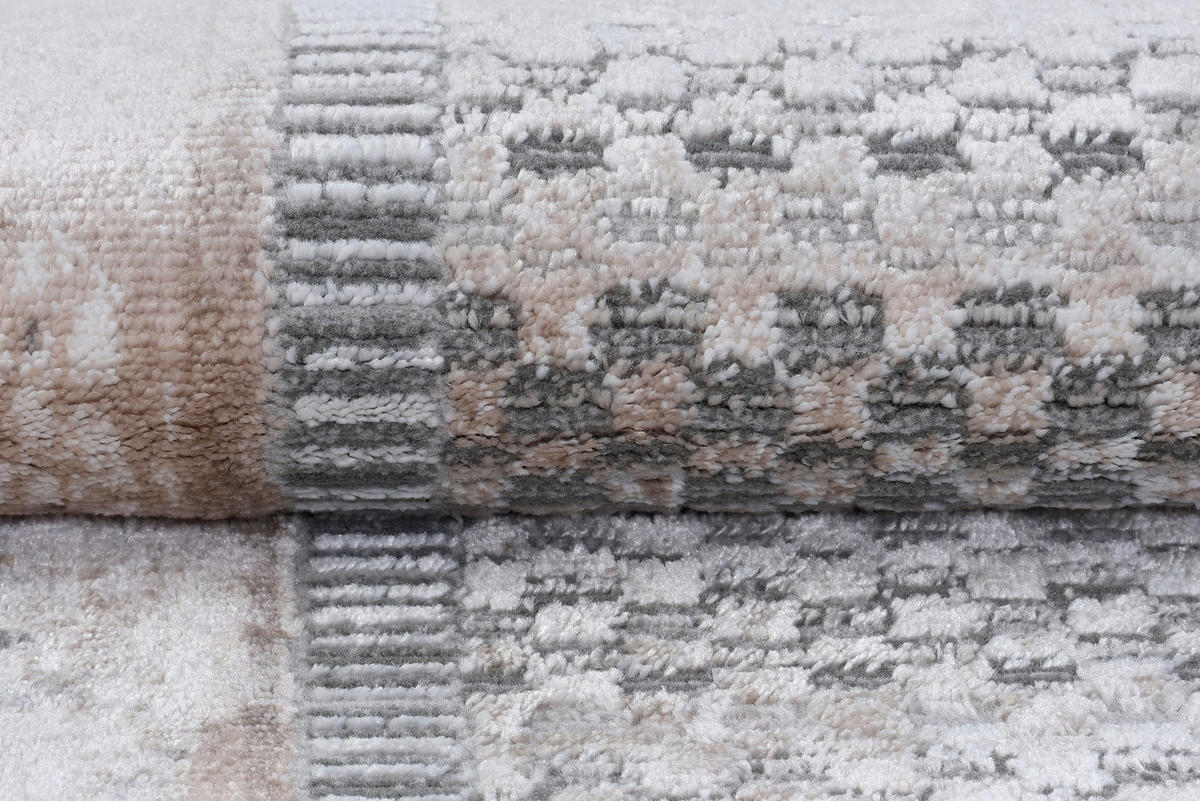 TEPPICH COMO Grau 160/230 cm - Grau, Kunststoff (160/230cm) - Tapiso