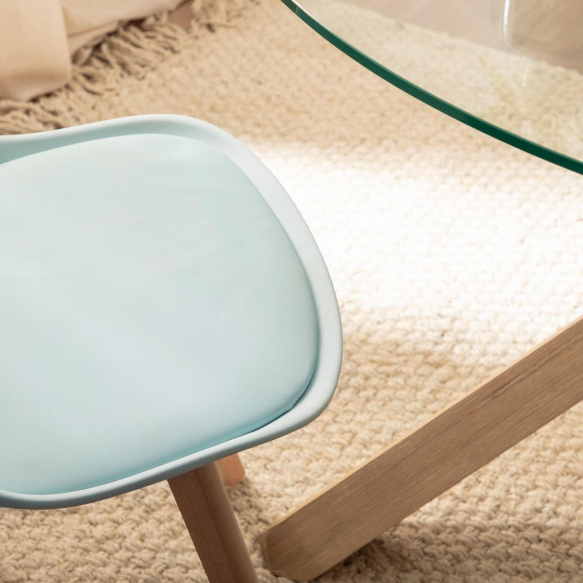 KÜCHENSTUHL Kler Blau 48 cm x 82 cm - Blau, Kunststoff (48/82/57cm)