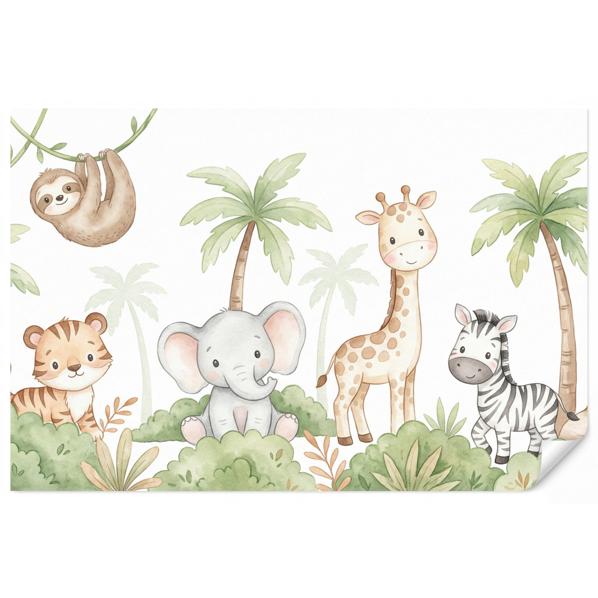 OnlyWow Kindertapete Weiß 450x300 cm