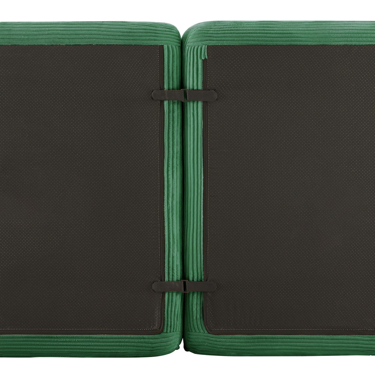 ECKSOFA modular mit 74 cm Sitztiefe Cord - Grün, Kunststoff (104/69/297cm) - Meubliv