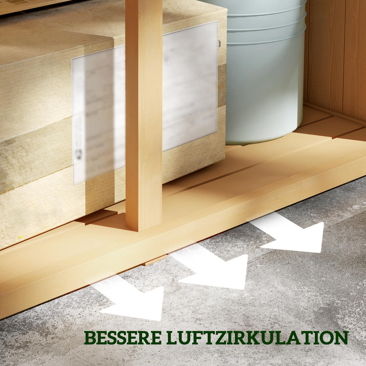 GARTENSCHRANK, Kiefernholz, Gelb - Gelb, Holz (46.5/160/87cm) - Outsunny