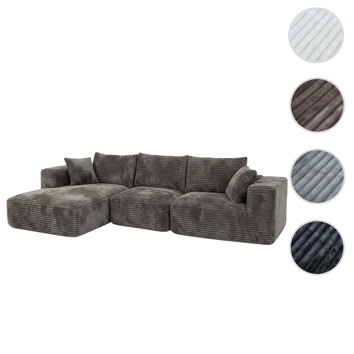SOFA-SADA Braun - hnědá, textil (276/58/154cm) - MCW
