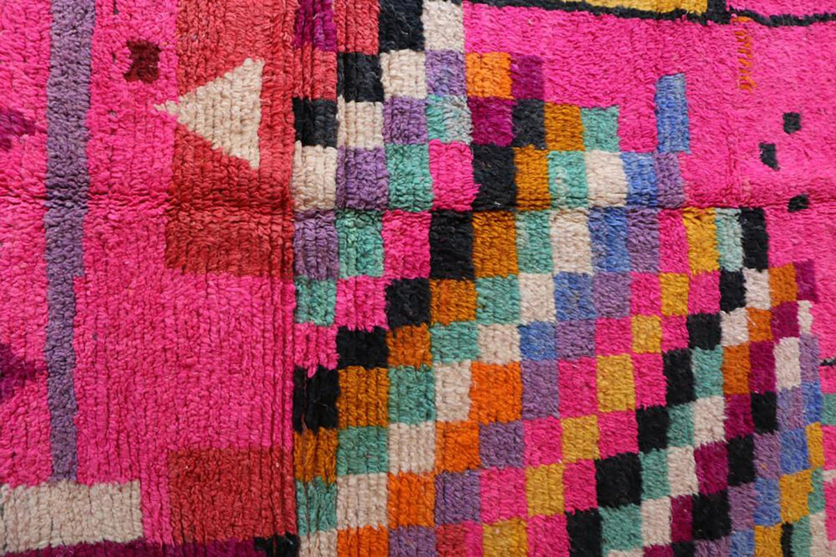 BERBERTEPPICH aus reiner Wolle 174x 275 cm - Pink, Naturmaterialien (174/275cm) - AFK Living