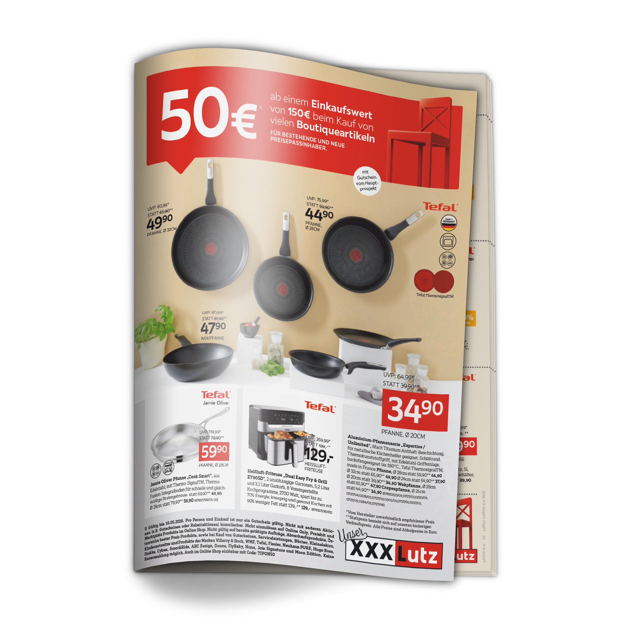 50€ ab einen Einkaufswert von 150€ beim Kauf von vielen Botiqueartikeln für bestehende und neue Preisepassinhaber