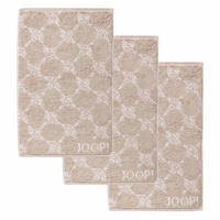 GÄSTETUCH Unisex Classic Frottier Beige 3er Pack Baumwolle - Beige, Textil (200/135cm) - Joop!