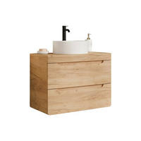 EINZELWASCHTISCH - 80cm x 46cm - MDF - naturfarben hell - ARUBA - Naturfarben, Holz (80/59/46cm) - Vente-Unique