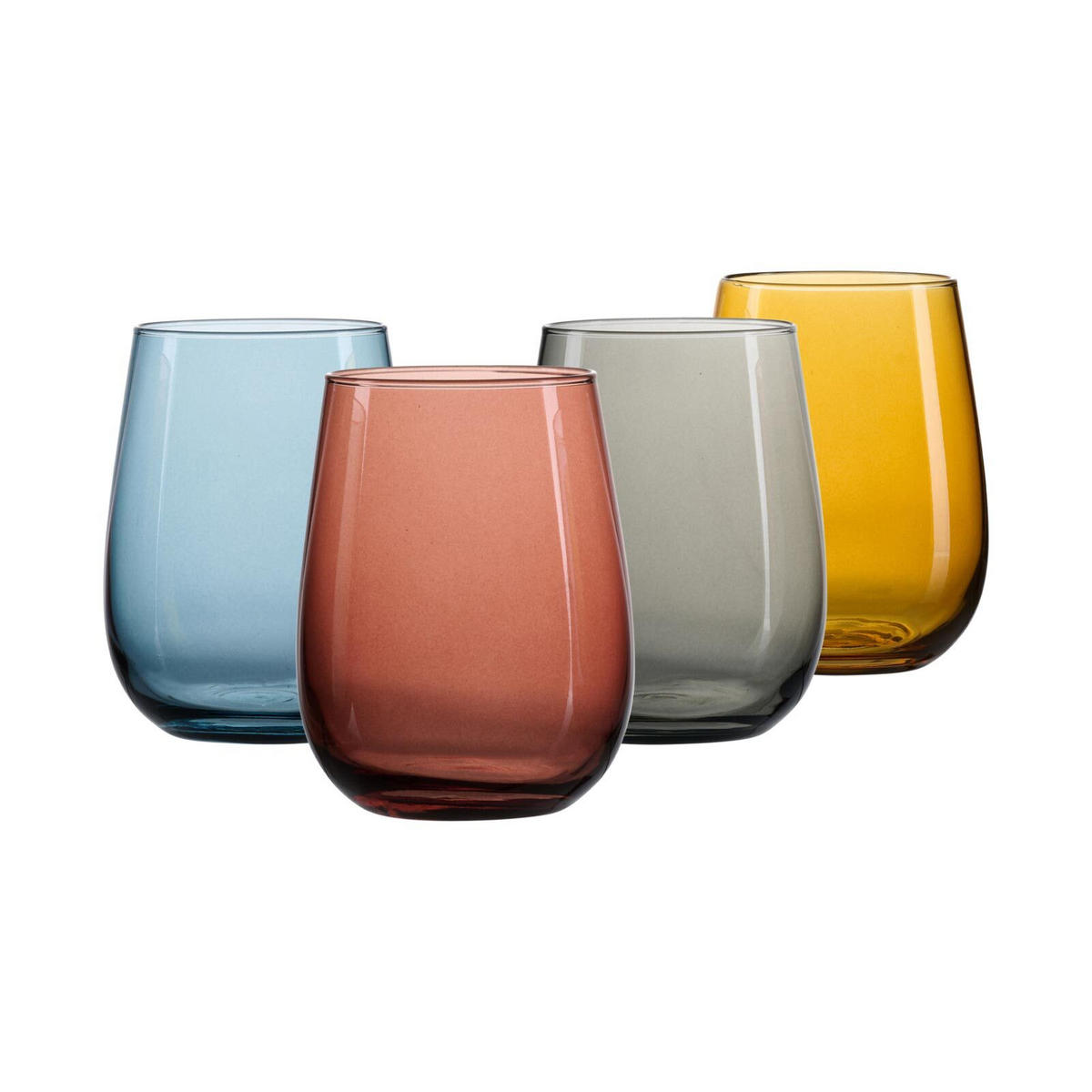 TRINKGLÄSER Palermo bunt 475 ml 4er Set - Multicolor, Glas - Ritzenhoff Breker