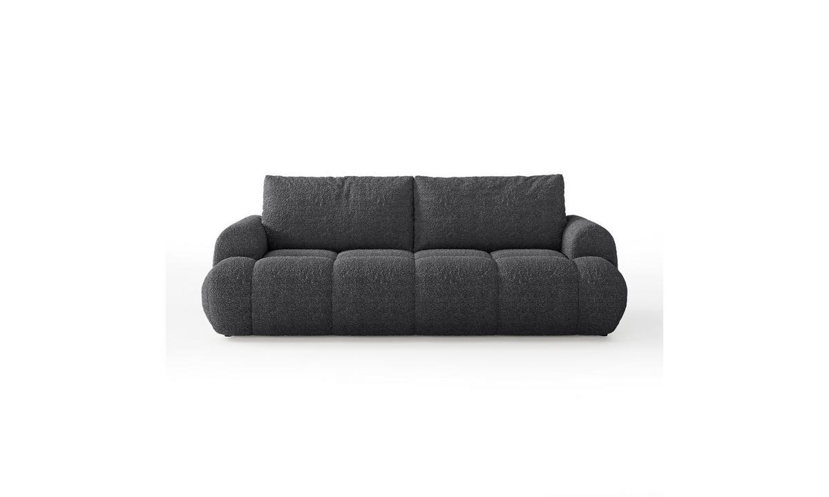 SCHLAFSOFA CORAL 250/100/85 cm mit Bettkasten Stoff Coral 80 - Anthrazit, Textil (250/85/100cm) - Lookway