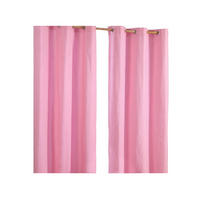 ÖSENVORHANG blickdicht 2er-Set, 137/182 cm - Rosa, Textil (137/182cm) - Homescapes