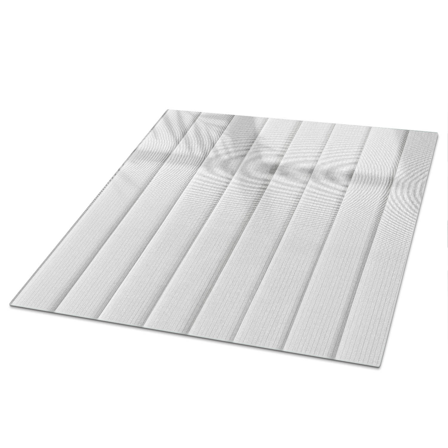 TISCHPLATTE 50x50 cm – Weiße Paneele - Braun, Glas (50/50/0.4cm) - Wallfluent