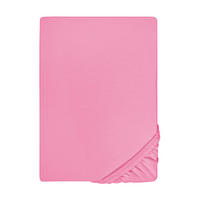 SPANNBETTTUCH Premium Jersey pink, 140x200 cm - 160x200 cm - Pink, Textil (160/200cm) - biberna