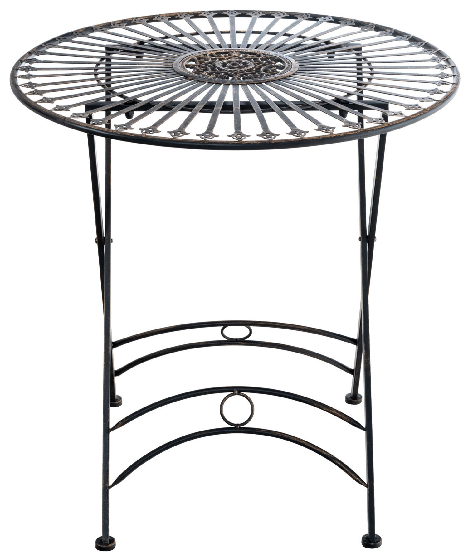 GARTENTISCH Thegel bronze - Dunkelbraun, Metall (71/71/71cm) - TPFGarden