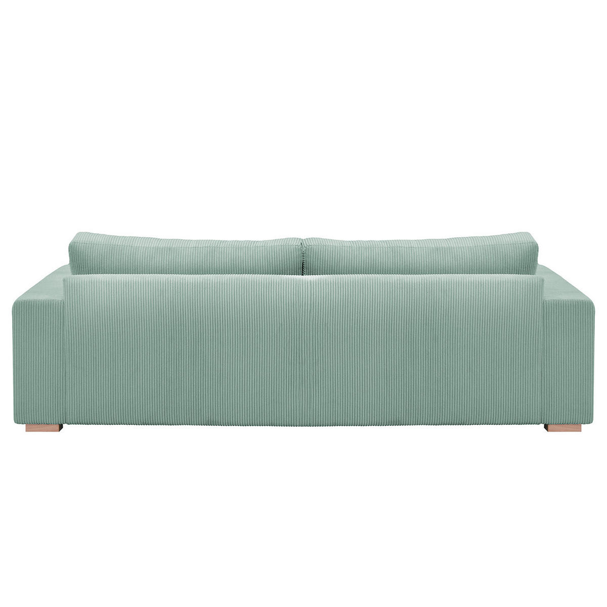 BIG-SOFA - Buchefarben/Hellblau, Holz/Buchenholz (254/85/104cm) - home24