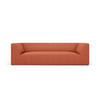 SOFA Ruby aus strukturiertem Stoff koralle 3 Sitzplätze - Koralle, Textil (93/69/232cm) - Micadoni